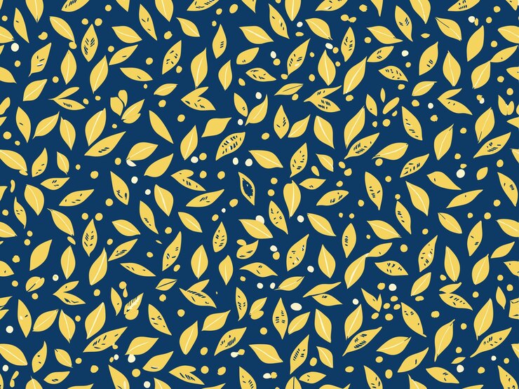 Photo the leaves are yellow and the blue background is from the series of illustrations by person