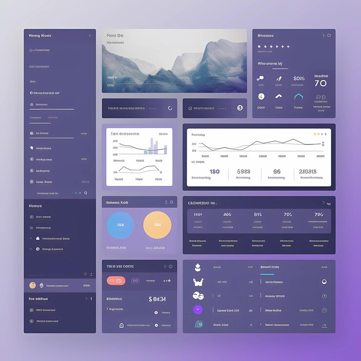 Photo the most basic ui for your website ai generated