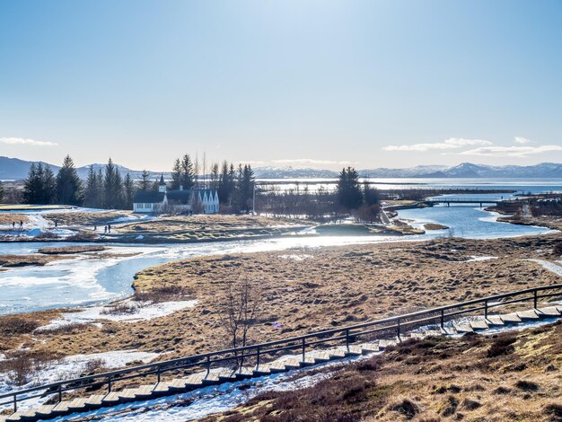 Thingvellir in Islanda è il confine tra la placca nordamericana e la natura unica della placca eurasiatica