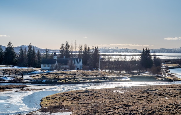 Thingvellir in Islanda è il confine tra la placca nordamericana e la natura unica della placca eurasiatica