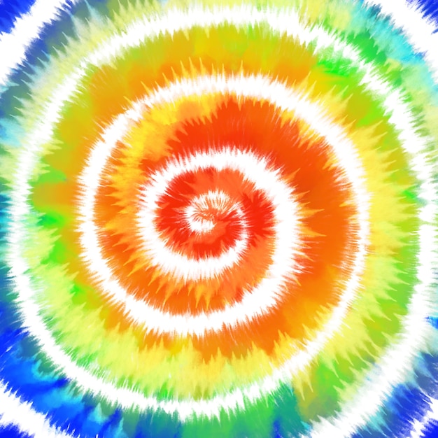 Tie Dye arcobaleno colorato spirale