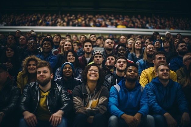 Tifosi della serata di campionato seduti sugli spalti