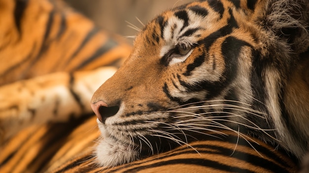 tigre del bengala che riposa su un altro