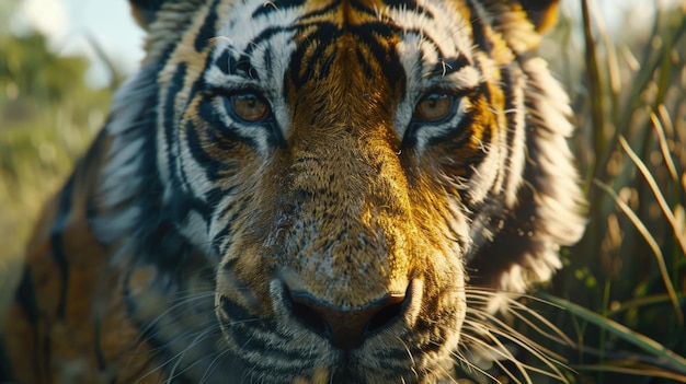 Tigre del Bengala Closeup AI generativo