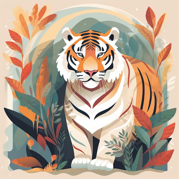 tigre illustrazione ai generato