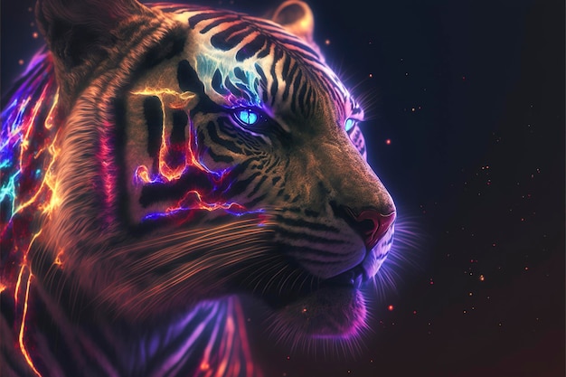 Tigre iridescente