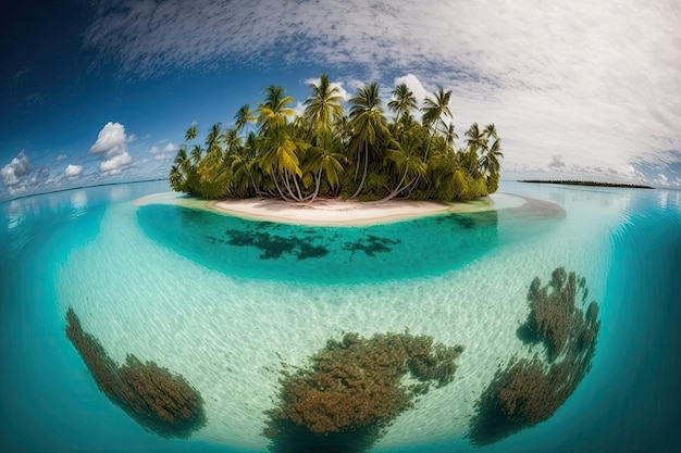 Tikehau è un'isola meravigliosa nell'arcipelago polinesiano francese di Tikehau