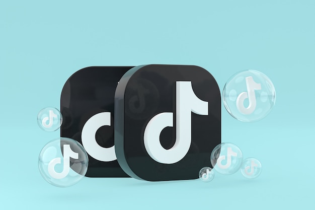 Tiktok icone 3d render