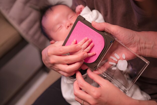 Timbro a mano del bambino