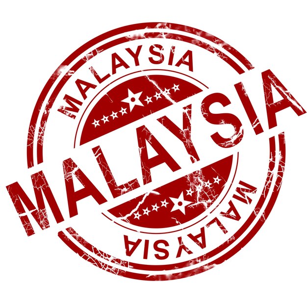 Timbro rosso della Malesia