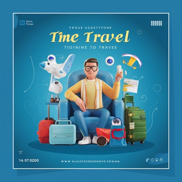 Time to travel post design per i social media