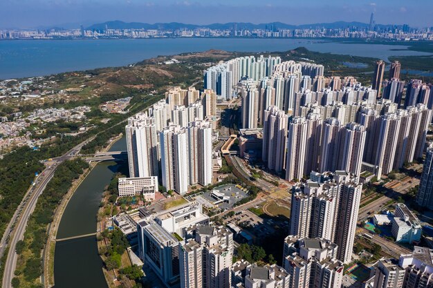 Tin Shui Wai, Hong Kong -06 novembre 2018: Città di Hong Kong