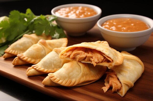 Tinga di pollo Empanadas con Chipotle Aioli