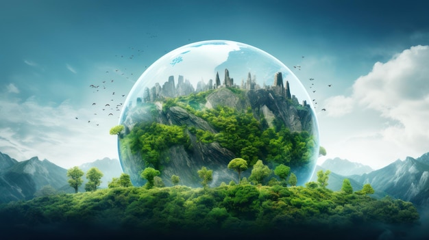 Tiny Planet Earth diventa tema verde
