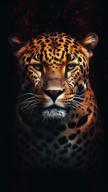 Tipografia Jaguar su sfondo scuro IA generativa