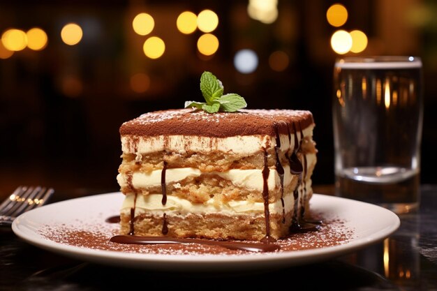 Tiramisu in un ristorante italiano di lusso