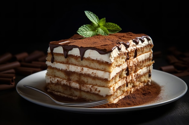 Tiramisu strato di torta dessert italiano