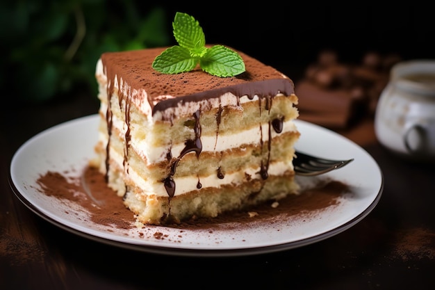 Tiramisu strato di torta dessert italiano