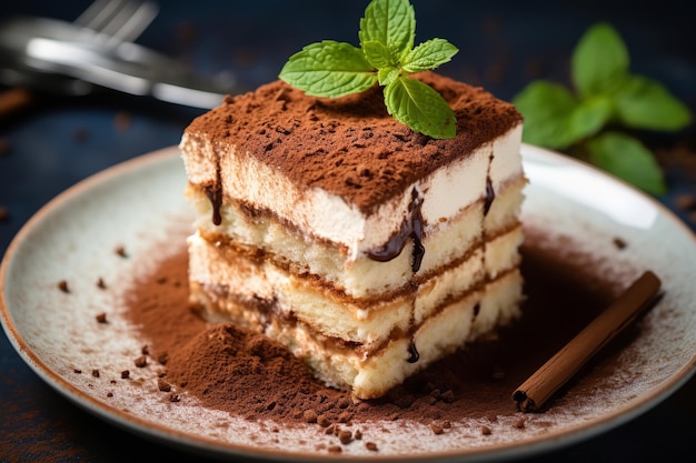 Tiramisu strato di torta dessert italiano