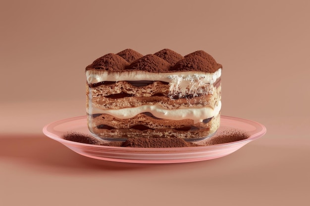 Tiramisu sullo sfondo