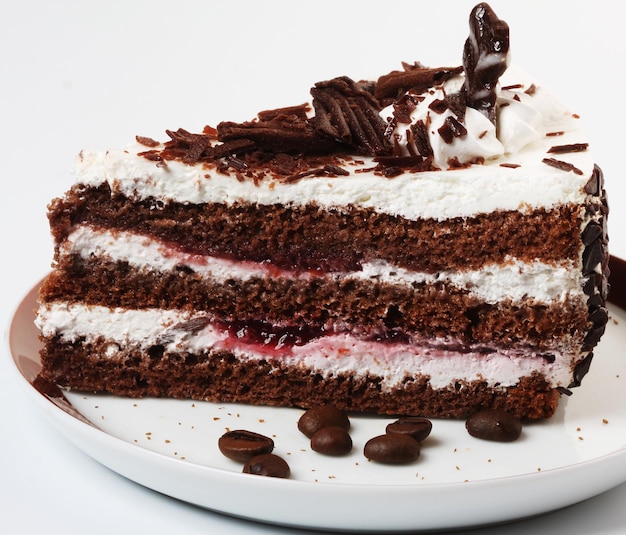 Tiro ravvicinato della torta al cioccolato