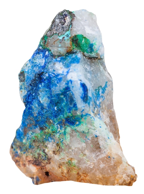 Tirolite grigio tennantite verde e azzurrite blu