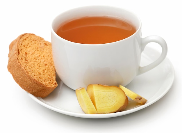 Tisana con pane tostato a colazione