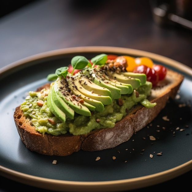 Toast di avocado cremoso e salutare