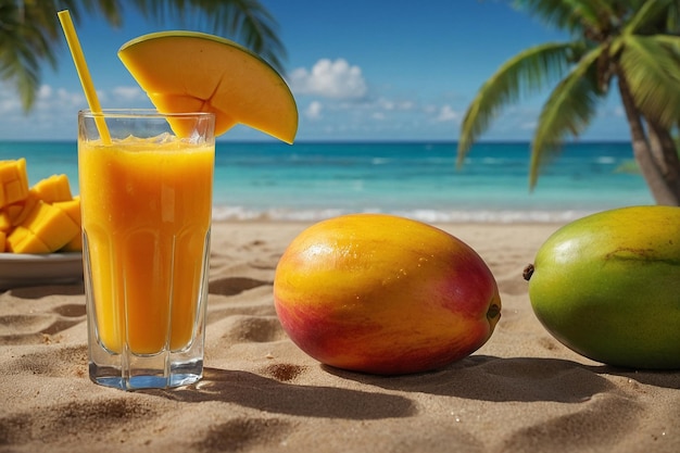 Toast per la festa in spiaggia Succo di mango