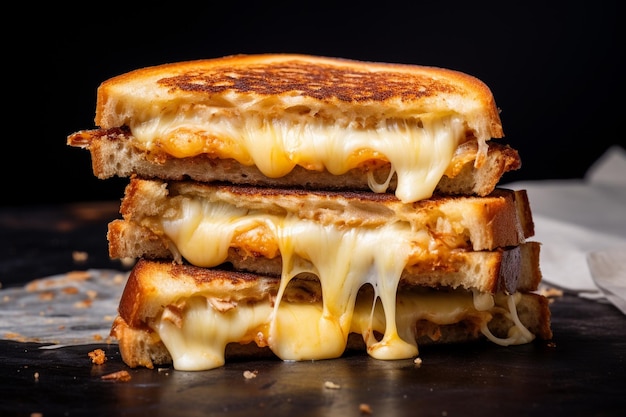 Toasted croccante all'esterno masticabile all'interno hot grilled cheese sandwich