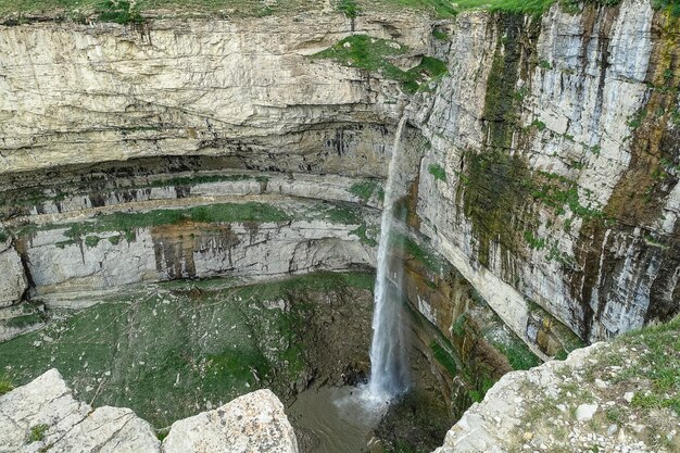 Tobot Waterfall Monumento naturale delle cascate di Khunzakh del Daghestan Russia 2021