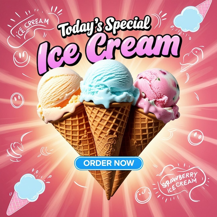 Todays Special A Sweet Explosion of Ice Cream Happiness
