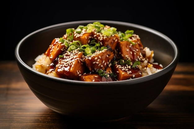 Tofu di soia Donburi Sensazione