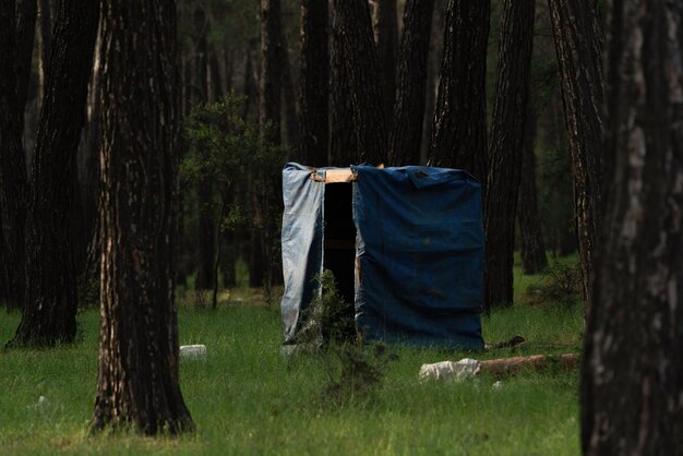 Toilette prefabbricata per uso forestale