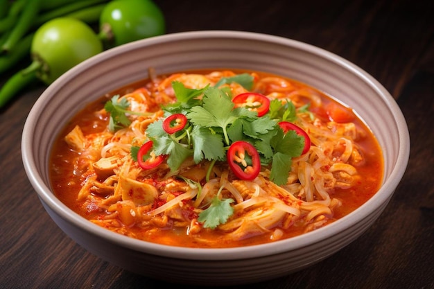 Tom yum pollo con chili