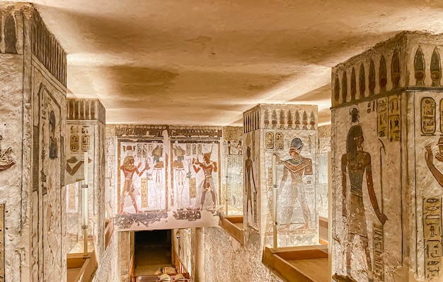 Tomba KV11 nella Valle dei Re egiziana nella necropoli tebana Egitto Luxor