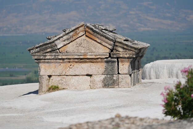 Tomba nella città antica di Hierapolis Pamukkale Denizli Turkiye