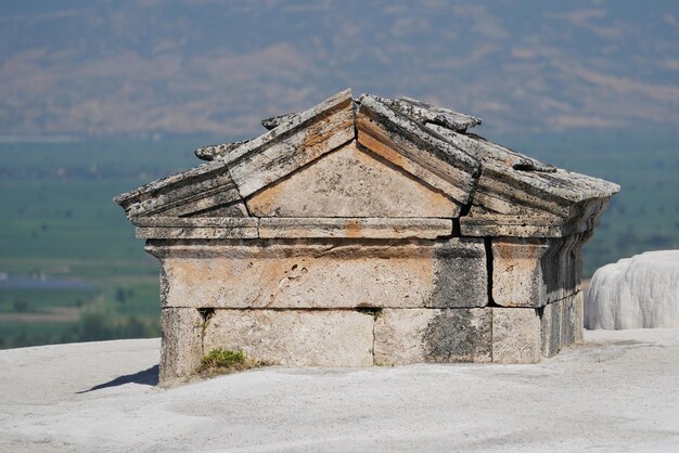 Tomba nella città antica di Hierapolis Pamukkale Denizli Turkiye