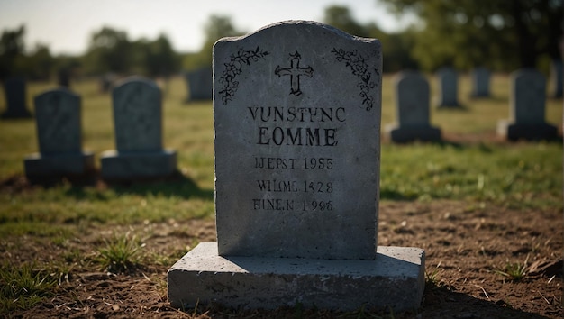 TOMBSTONEgrave nel cimitero