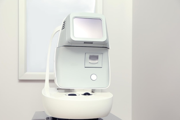 Tonometro moderno nell'ufficio dell'oftalmologo