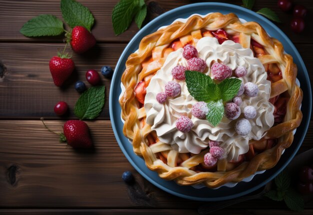 top_view_of_an_apple_pie_on_white_wooden_surface 1