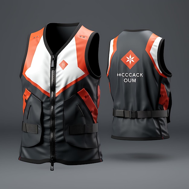 Top Wear Lifeguards Rescue Vest progettato per uomini e donne Buoya Creative Design Fashion Idea