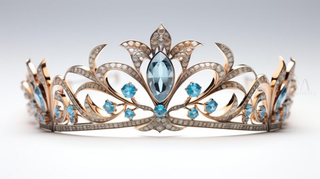 Topaz Tiara gioiello su sfondo bianco