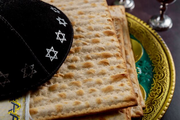 Torah ebreo del pane di pesach di Pasqua del matzoh di celebrazione di festa