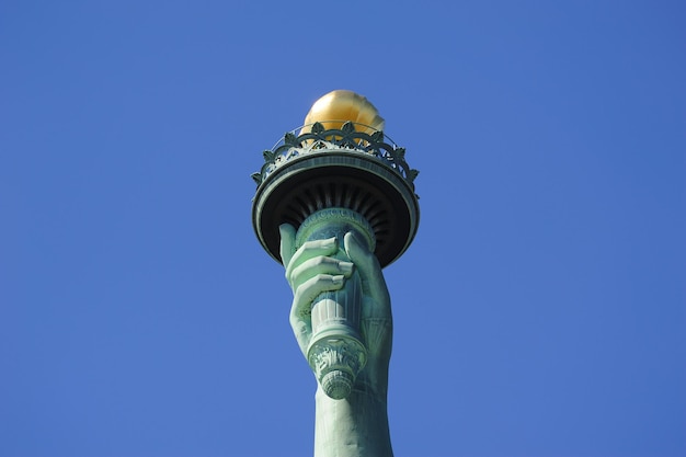 Torcia della Statua della Libertà a New York City Manhattan