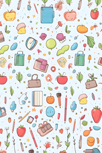 Torna a scuola Seamless Pattern