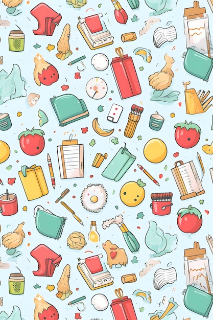 Torna a scuola Seamless Pattern