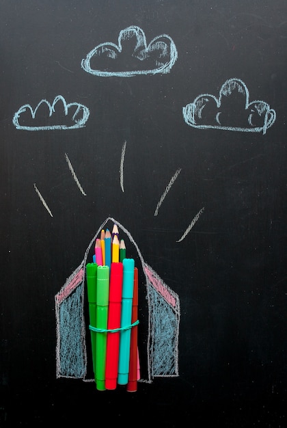 Torna alla scuola concept.blackboard