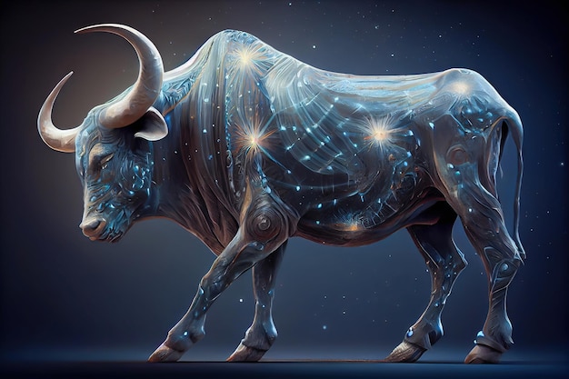 Toro uno dei dodici segni zodiacali IA generativa