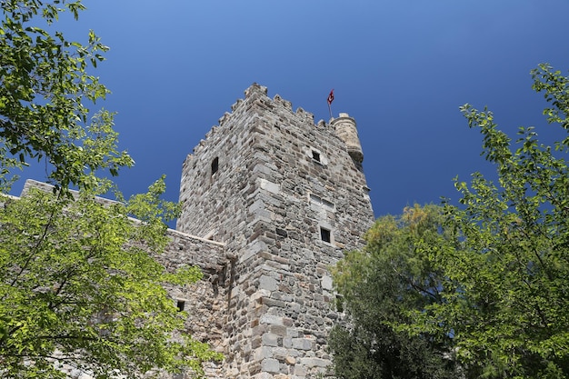 Torre del castello di Bodrum in Turchia